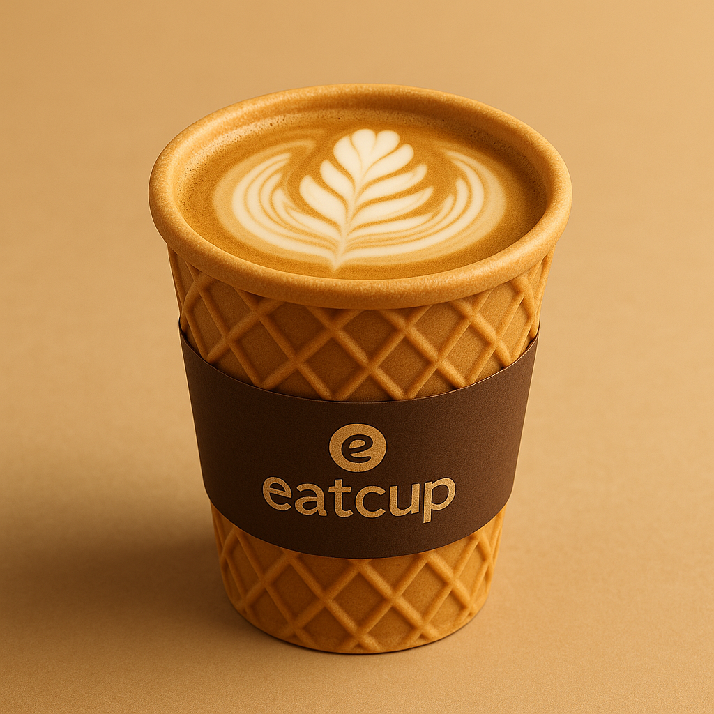 Cappuccino dans un gobelet comestible EatCup